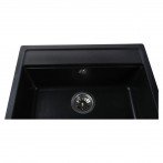 Гранітна мийка Venice Black Metallic