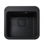 Гранітна мийка Viktoria Black Metallic