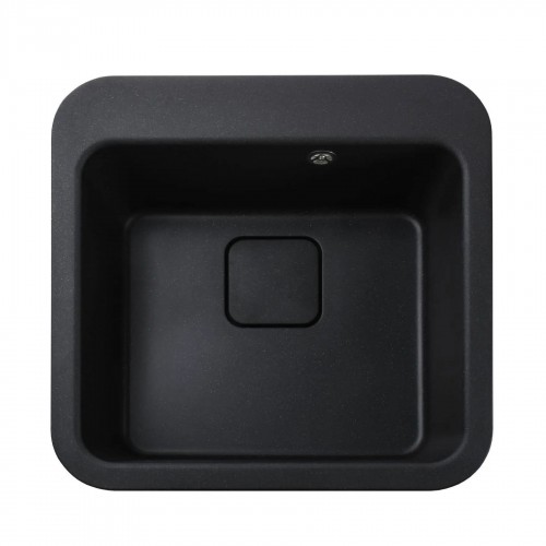 Гранітна мийка Viktoria Black Metallic