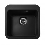 Гранітна мийка Viktoria Black Metallic