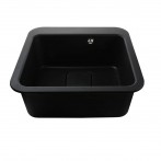 Гранітна мийка Viktoria Black Metallic