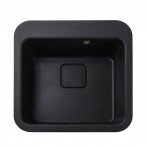Гранитная мойка Viktoria Black Metallic