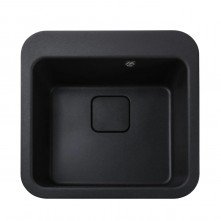 Гранітна мийка Viktoria Black Metallic