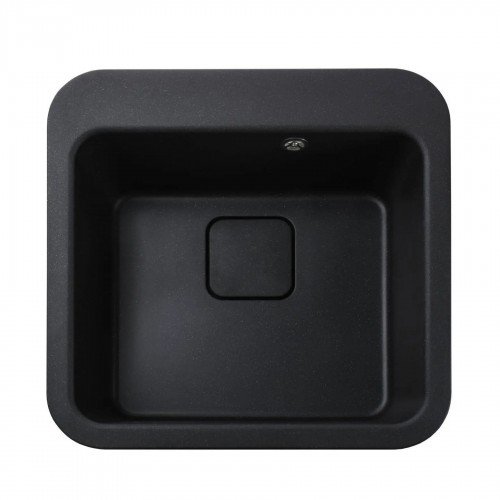 Гранитная мойка Viktoria Black Metallic