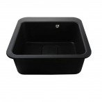 Гранитная мойка Viktoria Black Metallic