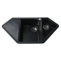 Гранітна мийка Zegna Black