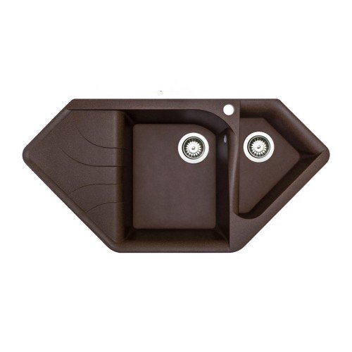Гранитная мойка Zegna Brown