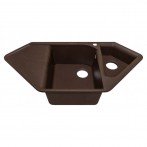 Гранитная мойка Zegna Brown