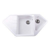Гранитная мойка Zegna White