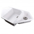 Гранітна мийка Zegna White