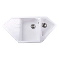 Гранітна мийка Zegna White