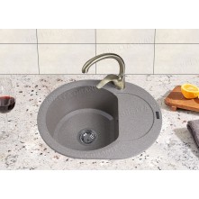 Гранітна мийка Round Mokko